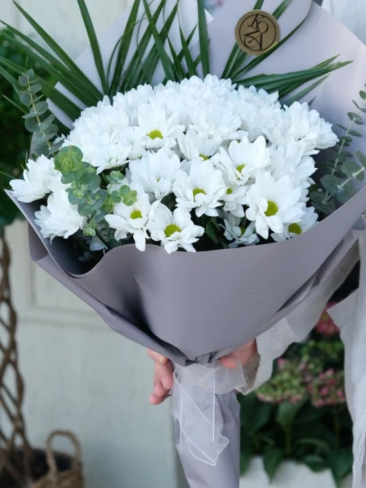 White Papatya Buketi