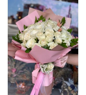 Özel Kağıtta Beyaz Güller